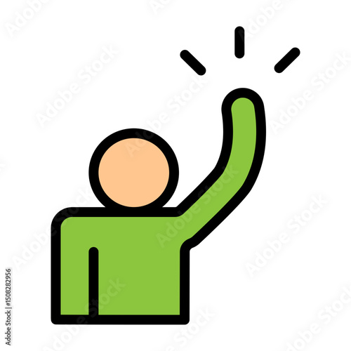 Motivation Vector Filled Icon Design