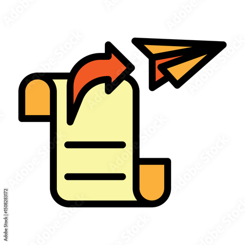 Publish Vector Filled Icon Design