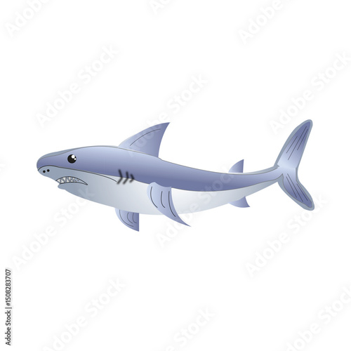 Wallpaper Mural A shark isolated Torontodigital.ca