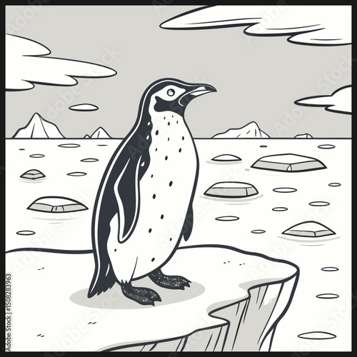 penguin cartoon vector