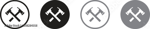 Axe Vector Line Icon - Simple Thin Line Icon, Premium Quality Design 