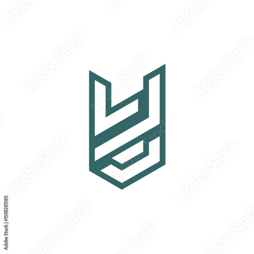 Isometric LP Monogram Logo – Modern Geometric Brand Identity
