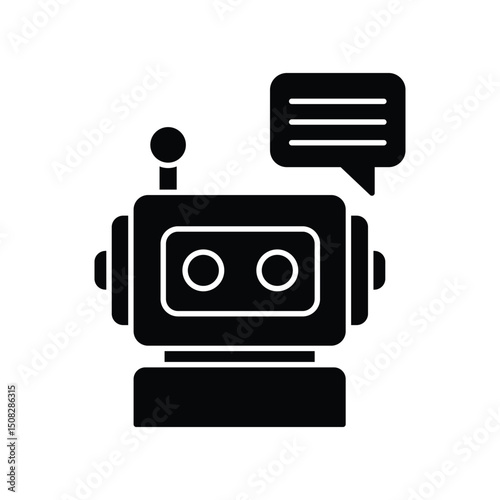 Virtual assistant :Vector Icon which can easily modify or edit