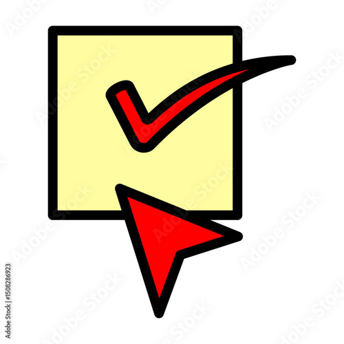 Check Checkbox Vector Filled Icon Design