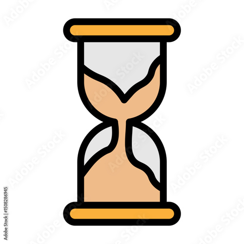 Wait Vector Filled Icon Design