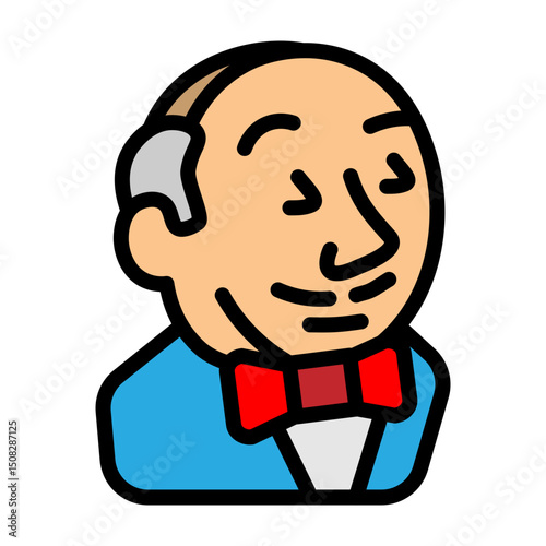 Jenkins Vector Filled Icon Design