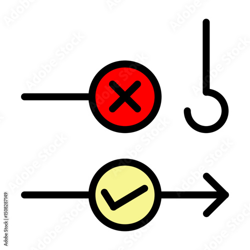 Exception Catch Vector Filled Icon Design