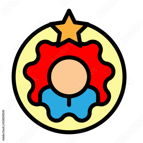 Years of Service Vector Filled Icon Design
