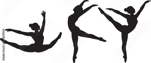  movement, dance, figure, icon, vector, outline, silhouette, clipart, graceful, form, flat, minimal, design, artistic