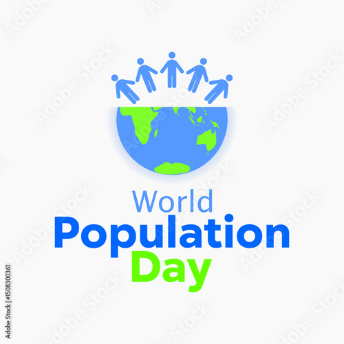 vector graphic of World Population Day ideal for World Population Day celebration