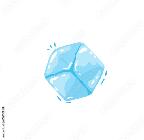 Hand-Drawn Ice Cube Vector Summer Drinks, Cocktails, and Refreshment Designs.