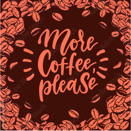 coffee pattern background image illustration