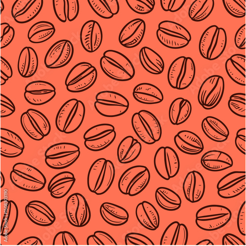 coffee pattern background image illustration