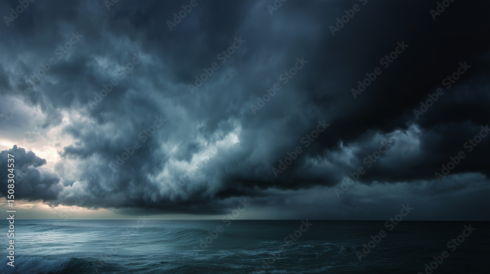 Fototapeta premium storm over the sea