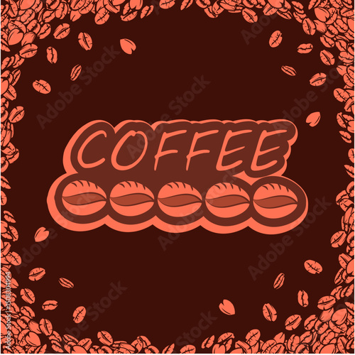 coffee pattern background image illustration