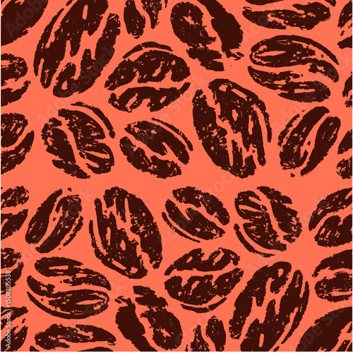 coffee pattern background image illustration