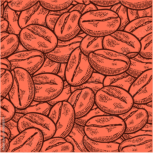 coffee pattern background image illustration