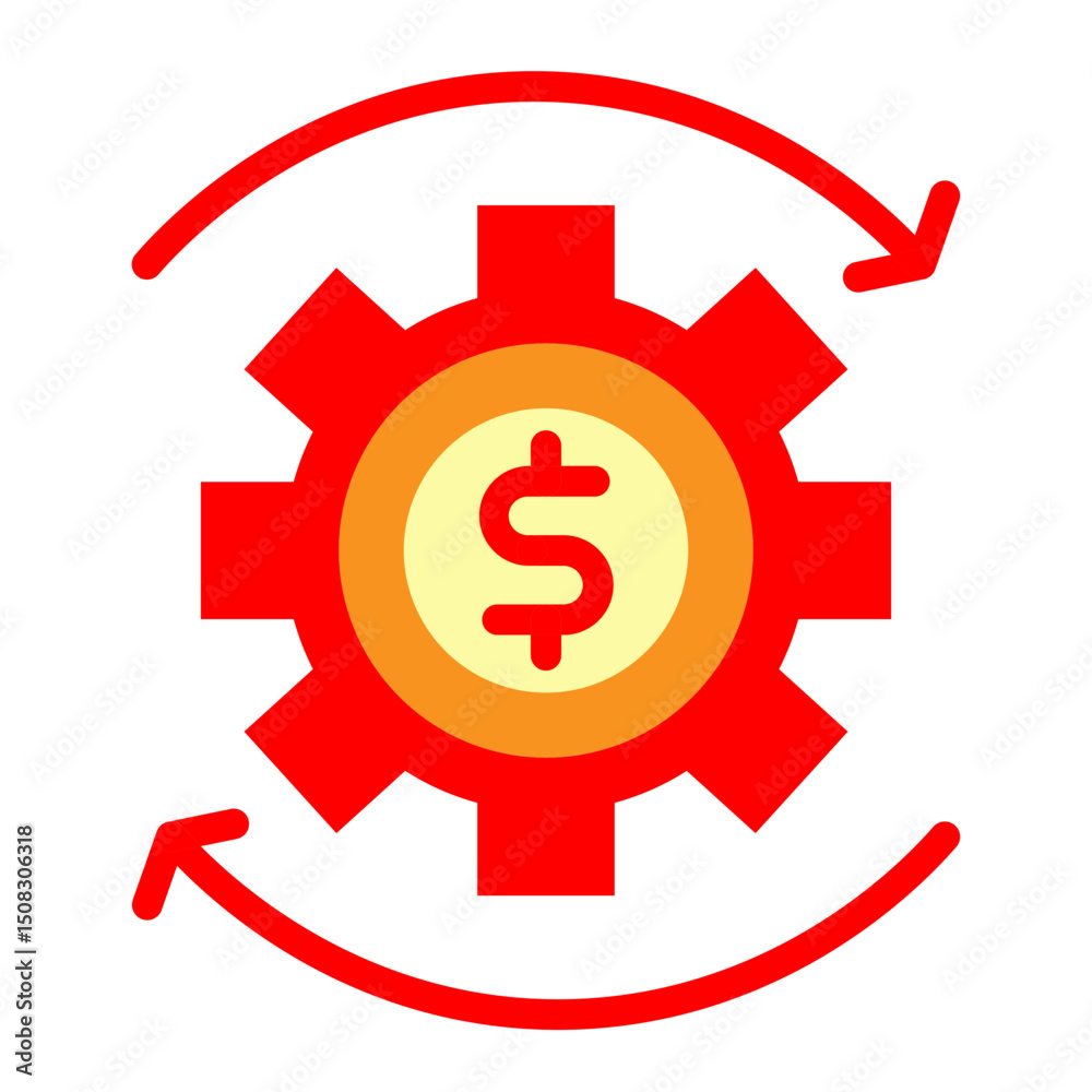 Budget Adjustment Vector Flat Icon Design Budget Adjustment Vector Flat Icon Design