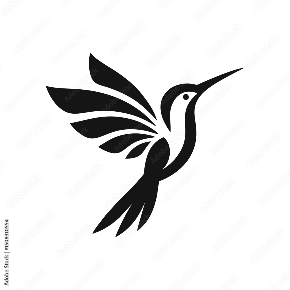 Obraz premium Colibri hummingbird logo icon design
