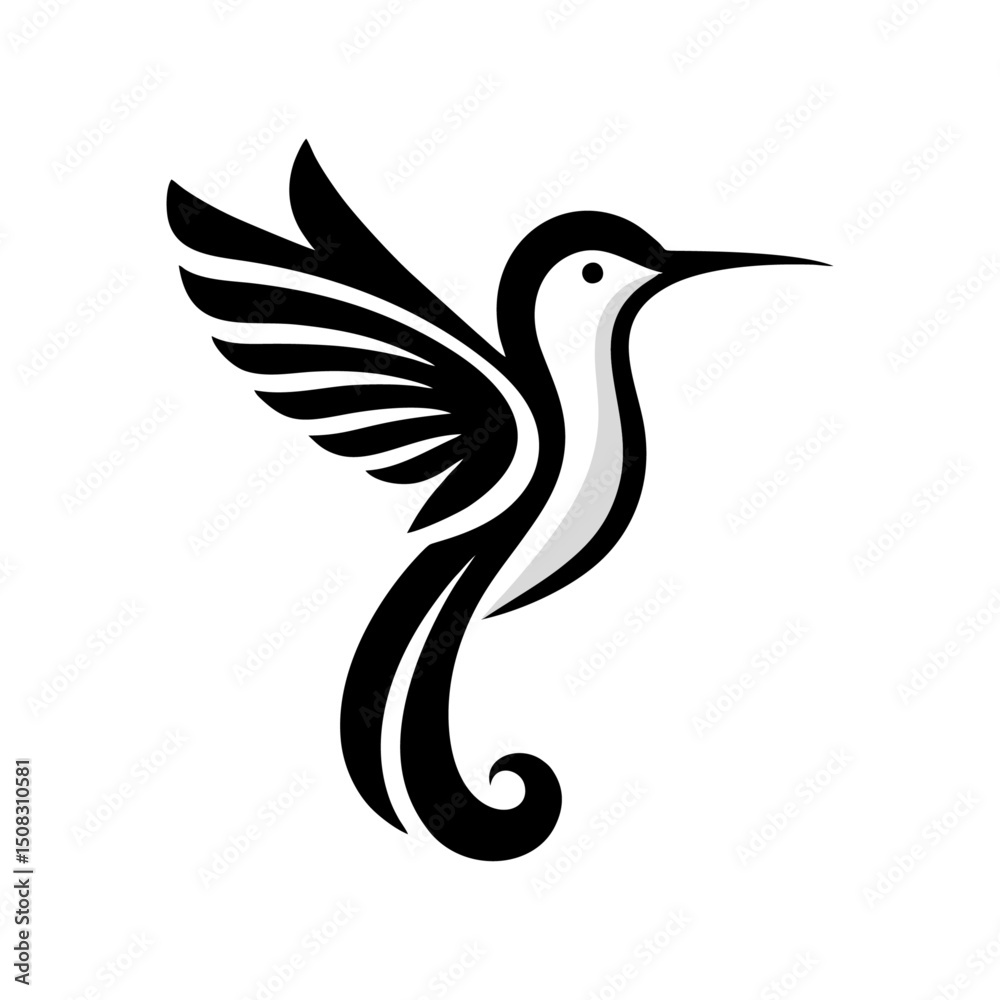 Obraz premium Colibri hummingbird logo icon design