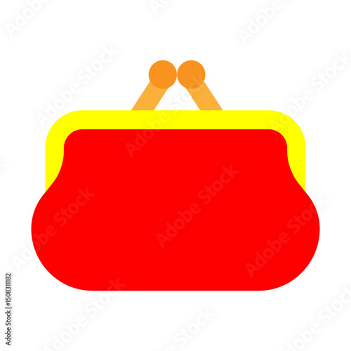 Coin Purse Vector Glyph Icon Design