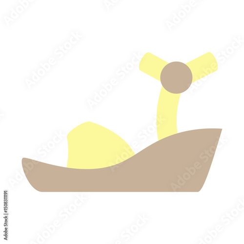 Wedges Vector Glyph Icon Design