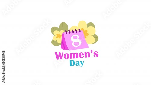 8 March Women's Day With Alpha Animated Stickers