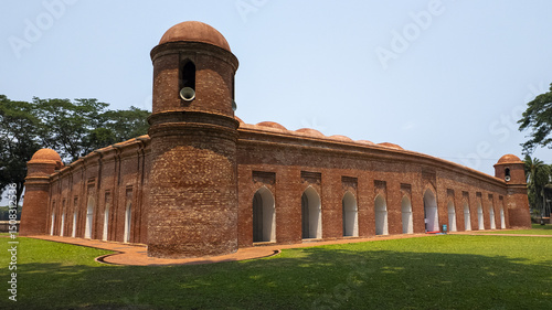 Sixty Dome Mosque or Saith Gunbad Masjid, Khulna Division, Bagerhat, Bangladesh
