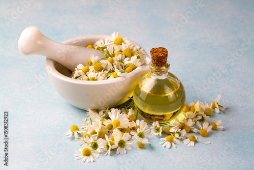 Essential oil in glass bott...