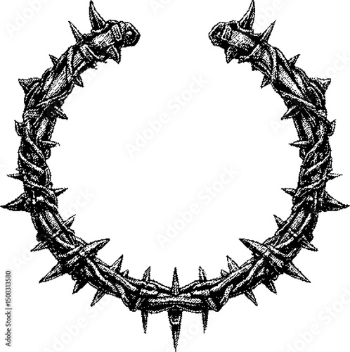 Dark Aesthetic Dithering Graphic Element