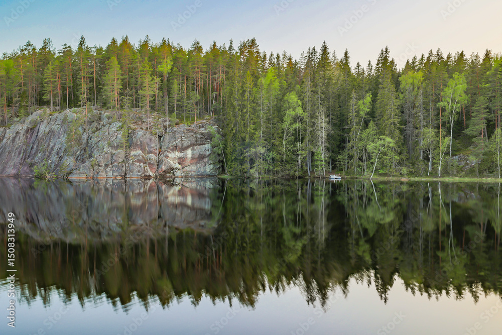 Fototapeta premium lake in the forest