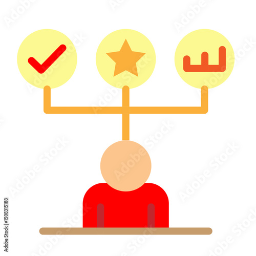 Skill Assessment Vector Glyph Icon Design