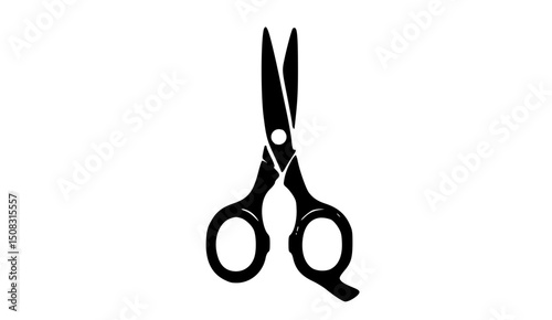 vector scissors isolated on white