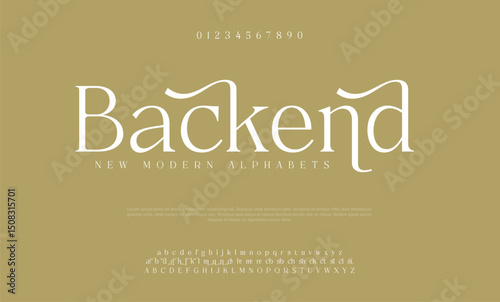 Elegant luxury alphabet font logo. Typography modern classic lettering serif italic fonts decorative wedding vintage retro logos. vector illustration