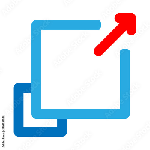 Expand Vector Flat Icon Design