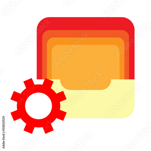 File Manager Vector Flat Icon Design