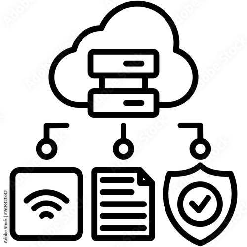 Cloud Database Icon