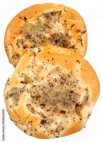 Cebularz - pszenny placek, z cebulą i makiem,  Cebularz - wheat cake with onion and poppy seeds