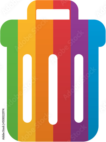 Pride Month Delete Icon Rainbow LGBTQ Icon