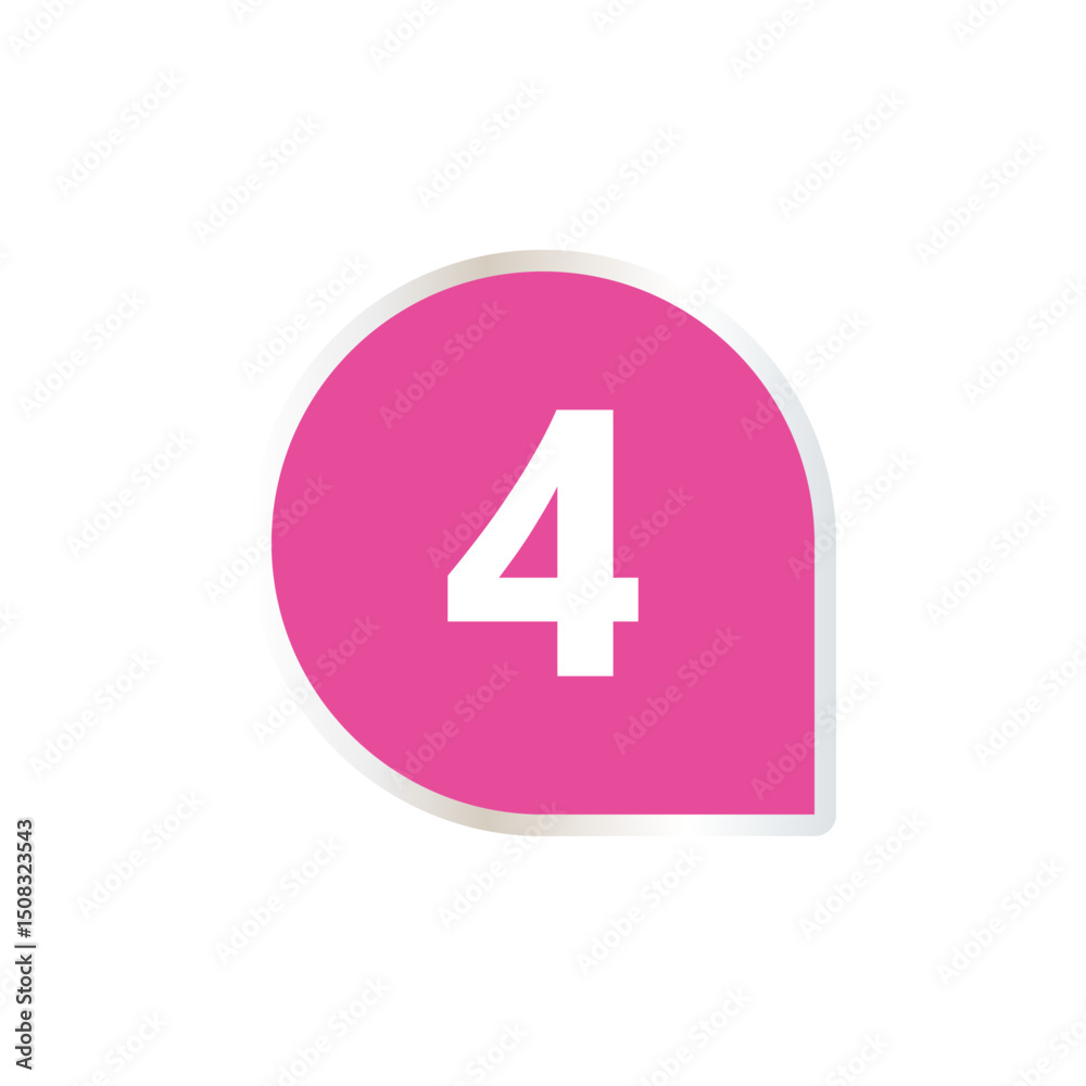 Fototapeta premium Number icon vector illustration. Infographic number icon vector. number icon vector