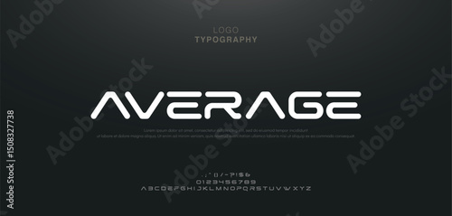 Creative modern technology alphabet fonts. Abstract typography urban sport, techno , fashion, digital, future creative logo font. vector illustration