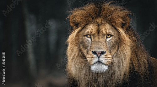 portrait of a lion