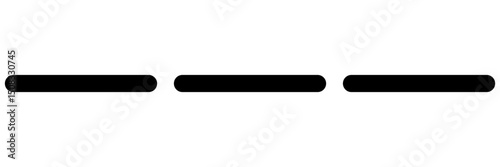 Straight line  stripe series from thin to thick. vector ilustration