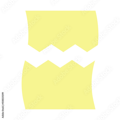 Broken Script Vector Flat Icon Design