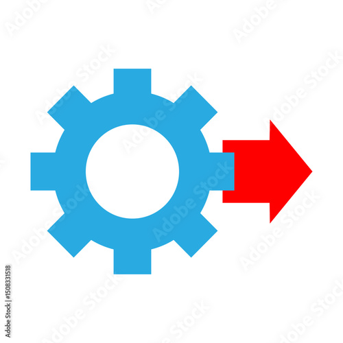 Console Output Vector Flat Icon Design