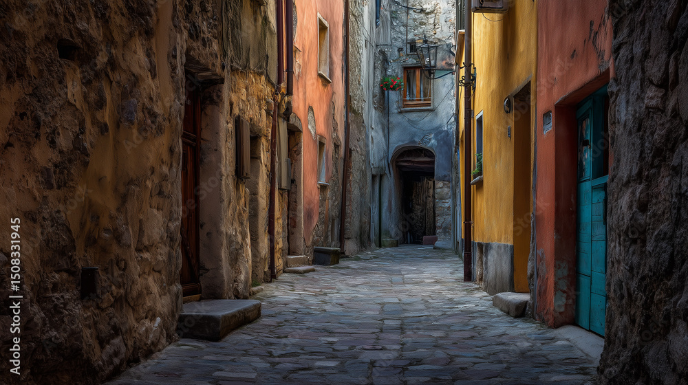 Obraz premium narrow street in venice