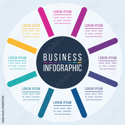 Infographic design 8 Steps for Data Visualization