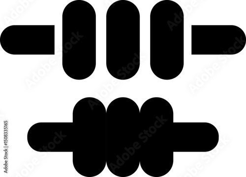  cricket bails icon set. playing cricket, isometric view. Sports equipment used by players for supporting wicket. agricultural field
