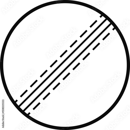 cricket ball icon. Sports equipment symbol. Summer team sports. Summer team sports
