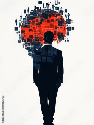Creative Digital Mural Reflecting Evolution of Ideas and Imagination
